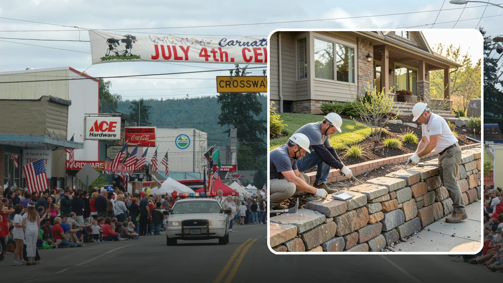 Stone Wall Construction in Carnation, King County, WA - Handcrafted stone walls, freestanding or retaining, that add permanence and beauty to your landscape.