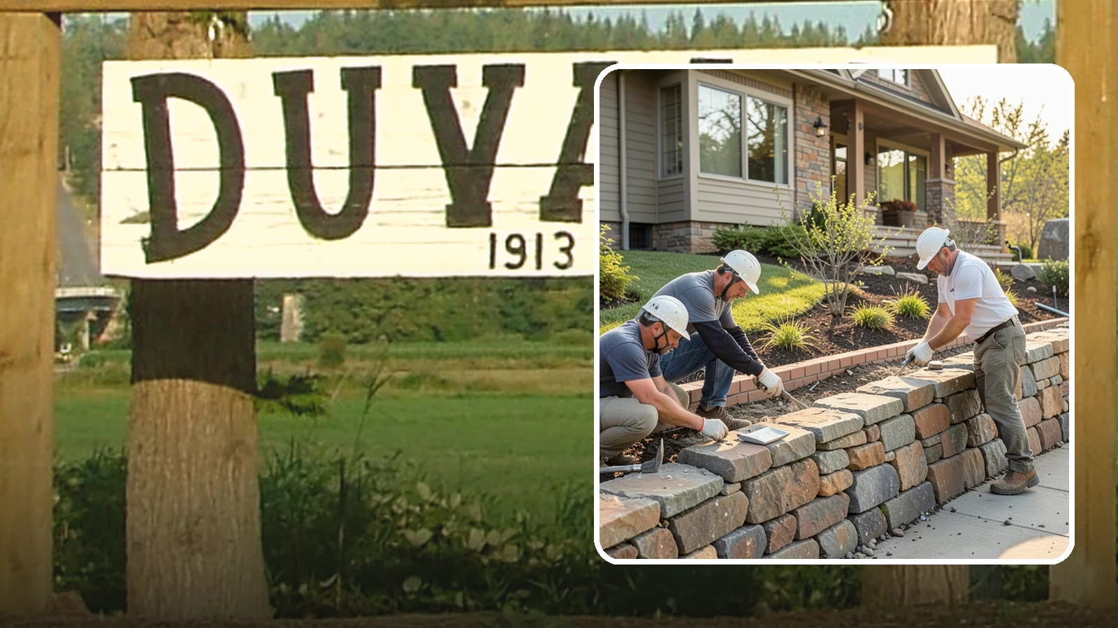 Stone Wall Construction in Duvall, King County, WA - Handcrafted stone walls, freestanding or retaining, that add permanence and beauty to your landscape.