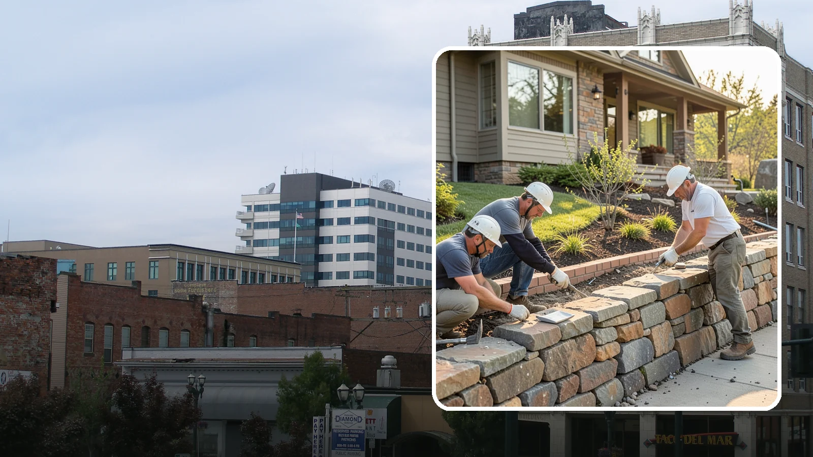 Stone Wall Construction in Everett, Snohomish County, WA - Handcrafted stone walls, freestanding or retaining, that add permanence and beauty to your landscape.