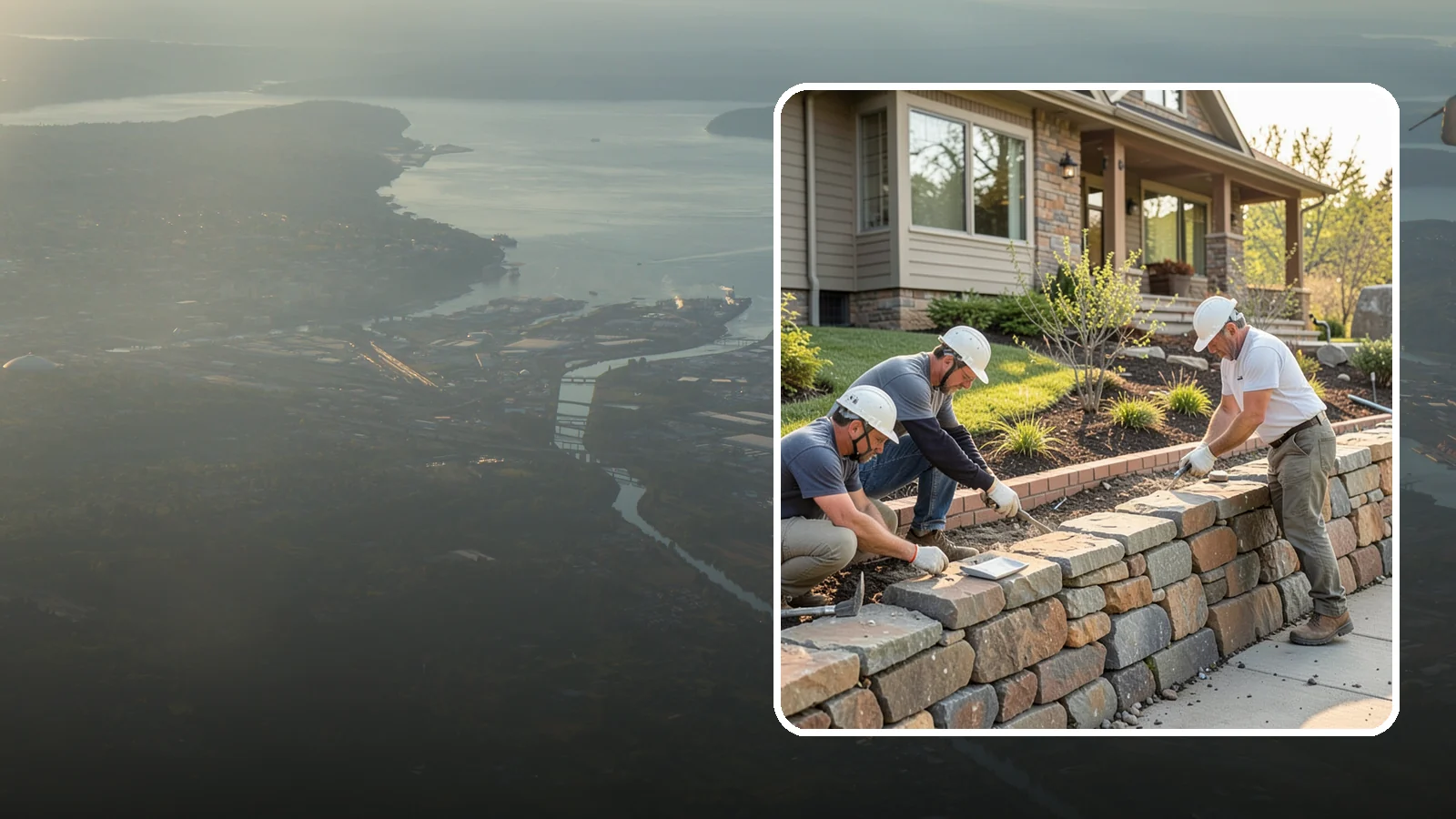 Stone Wall Construction in Fife, Pierce County, WA - Handcrafted stone walls, freestanding or retaining, that add permanence and beauty to your landscape.