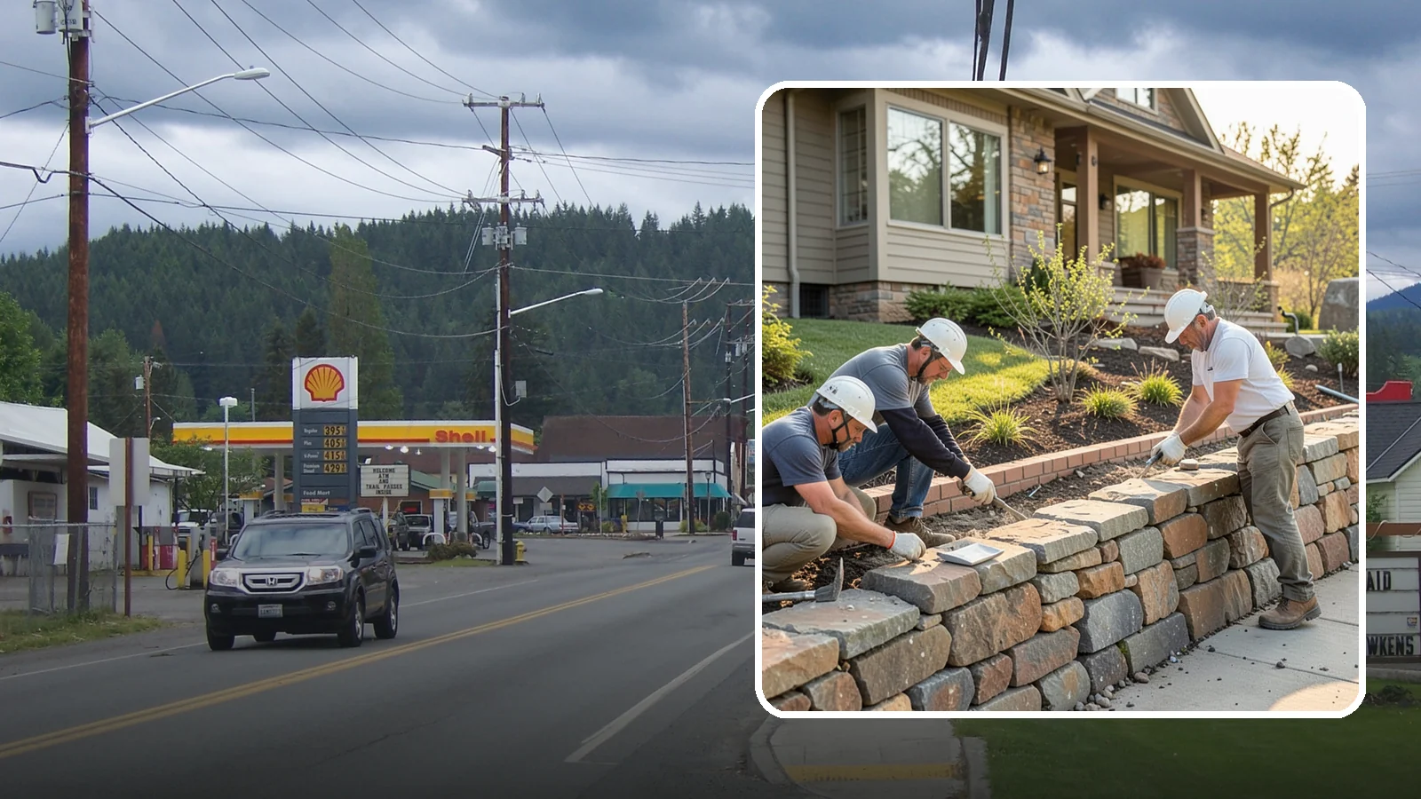 Stone Wall Construction in Granite Falls, Snohomish County, WA - Handcrafted stone walls, freestanding or retaining, that add permanence and beauty to your landscape.