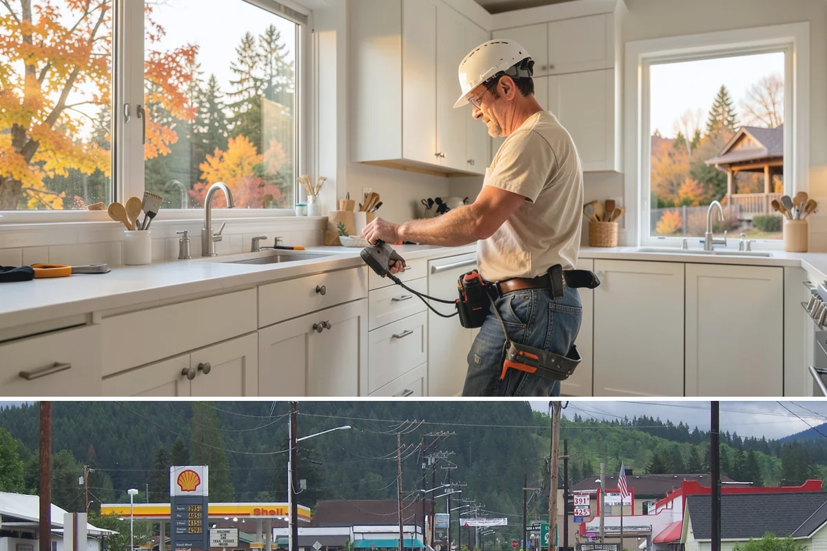 Stone Wall Construction in Granite Falls, Snohomish County, WA - We build stone walls in the drier months so mortar and footings set without rain disruption.