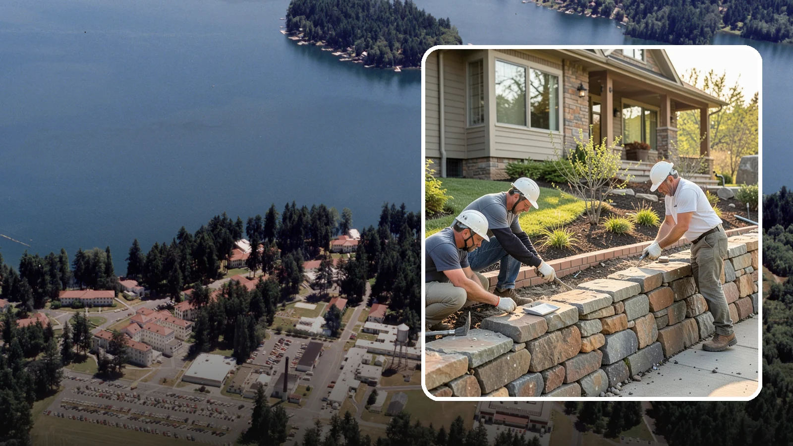 Stone Wall Construction in Lakewood, Pierce County, WA - Handcrafted stone walls, freestanding or retaining, that add permanence and beauty to your landscape.