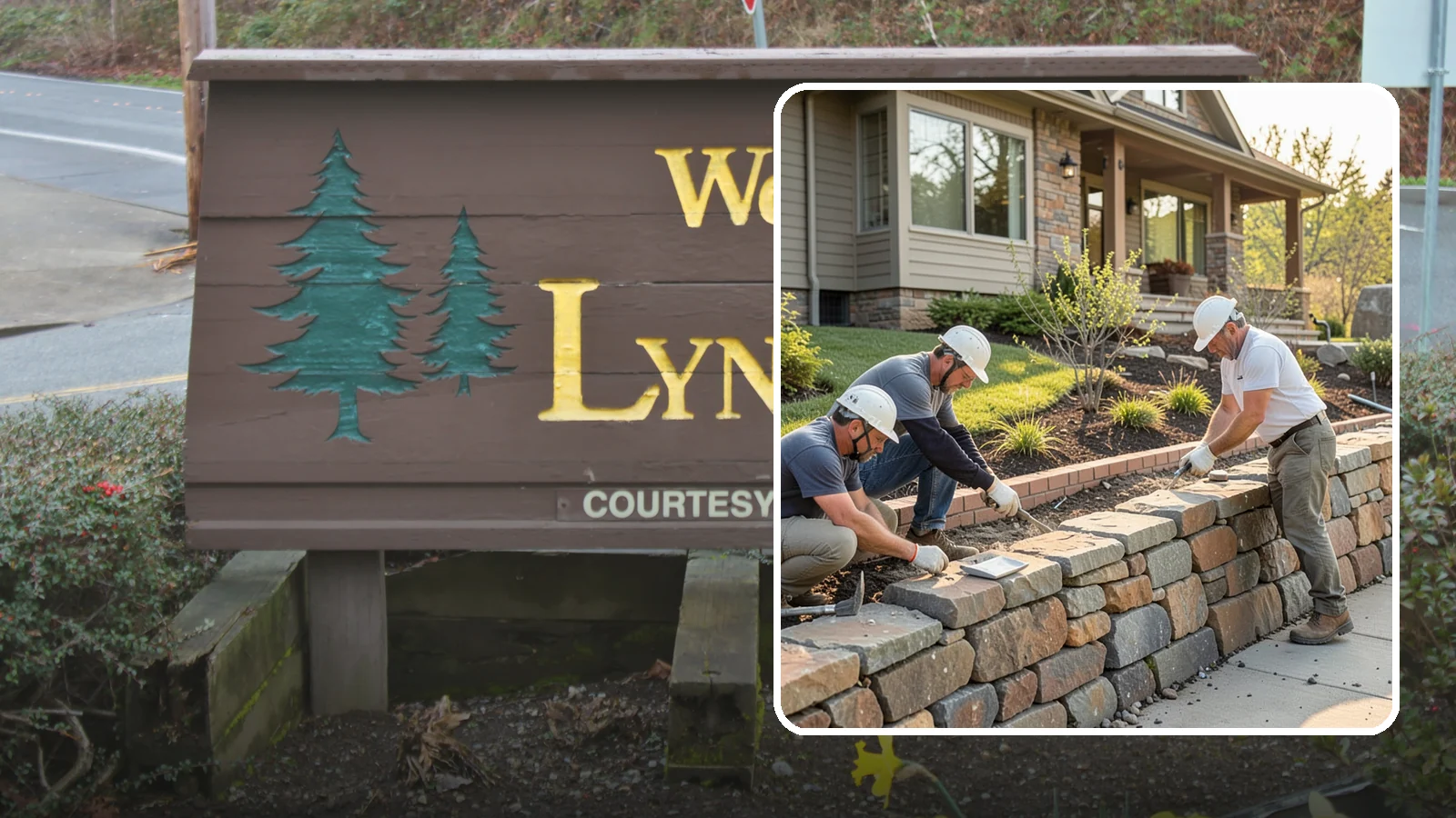 Stone Wall Construction in Lynnwood, Snohomish County, WA - Handcrafted stone walls, freestanding or retaining, that add permanence and beauty to your landscape.