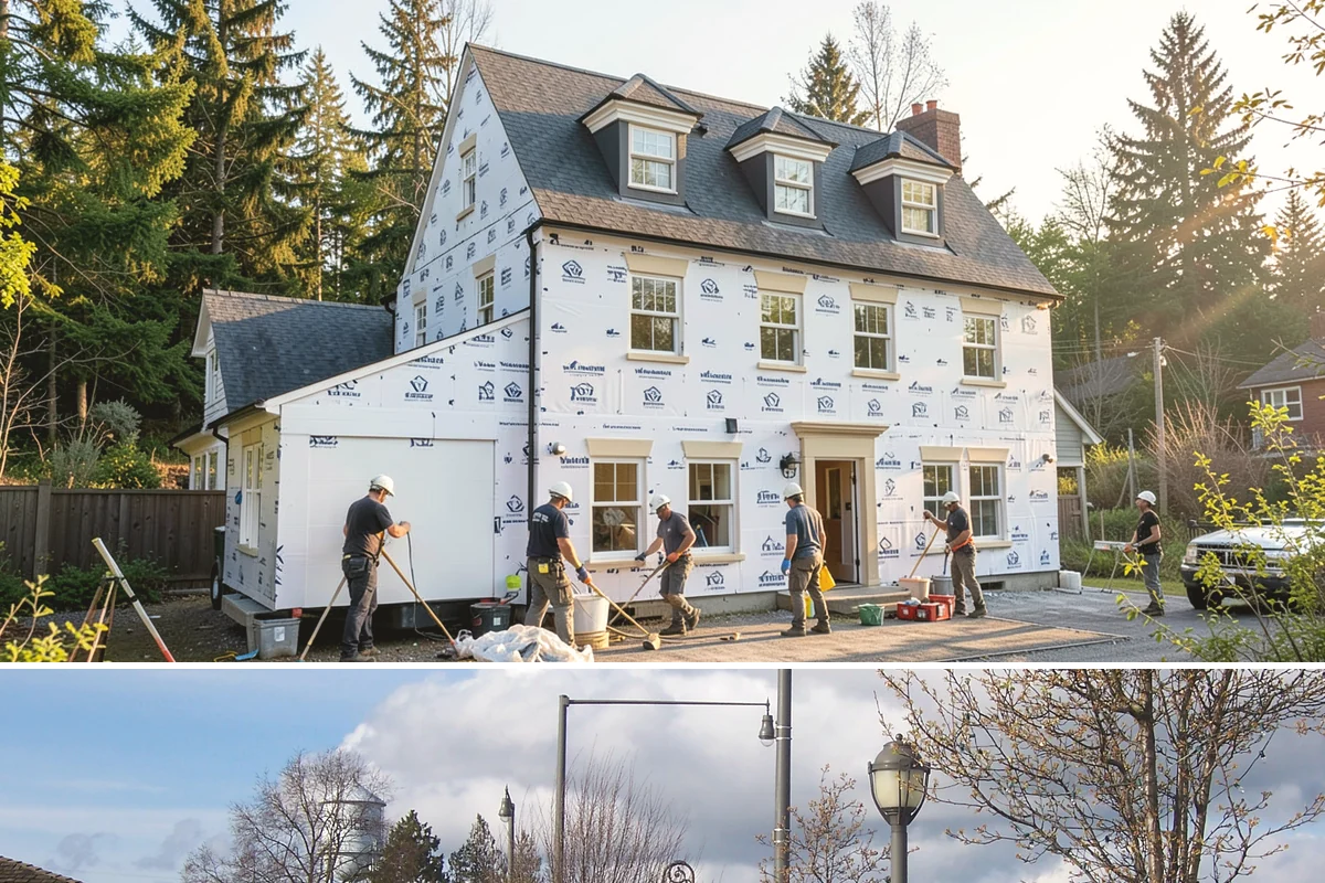 Stone Wall Construction in Marysville, Snohomish County, WA - We build stone walls in the drier months so mortar and footings set without rain disruption.