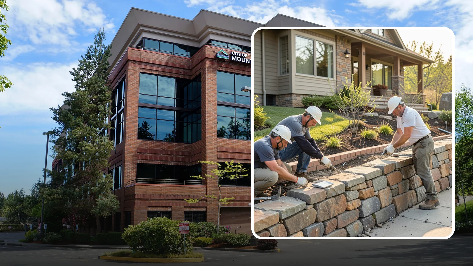 Stone Wall Construction in Mountlake Terrace, Snohomish County, WA - Handcrafted stone walls, freestanding or retaining, that add permanence and beauty to your landscape.