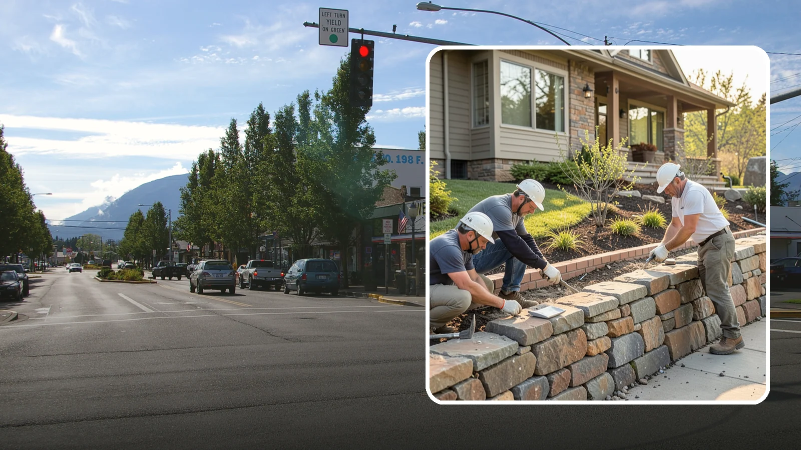 Stone Wall Construction in North Bend, King County, WA - Handcrafted stone walls, freestanding or retaining, that add permanence and beauty to your landscape.
