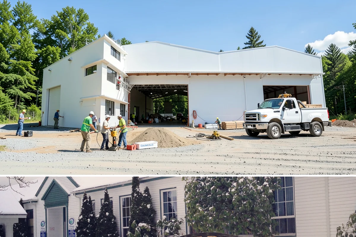 Stone Wall Construction in Pacific, King County, WA - We build stone walls in the drier months so mortar and footings set without rain disruption.
