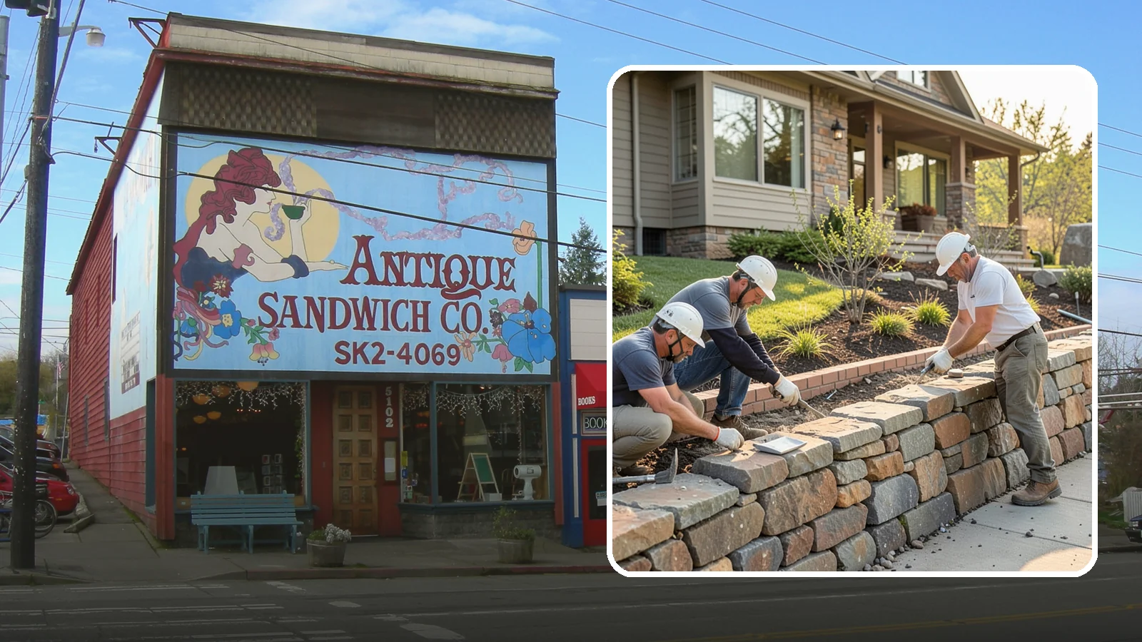 Stone Wall Construction in Ruston, Pierce County, WA - Handcrafted stone walls, freestanding or retaining, that add permanence and beauty to your landscape.