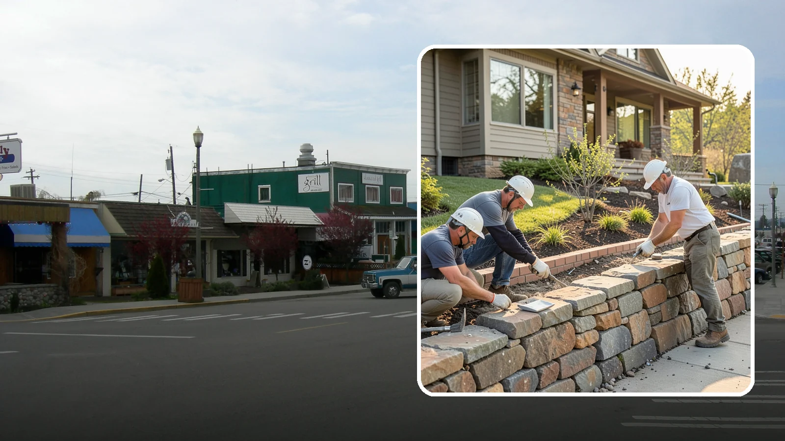Stone Wall Construction in Stanwood, Snohomish County, WA - Handcrafted stone walls, freestanding or retaining, that add permanence and beauty to your landscape.