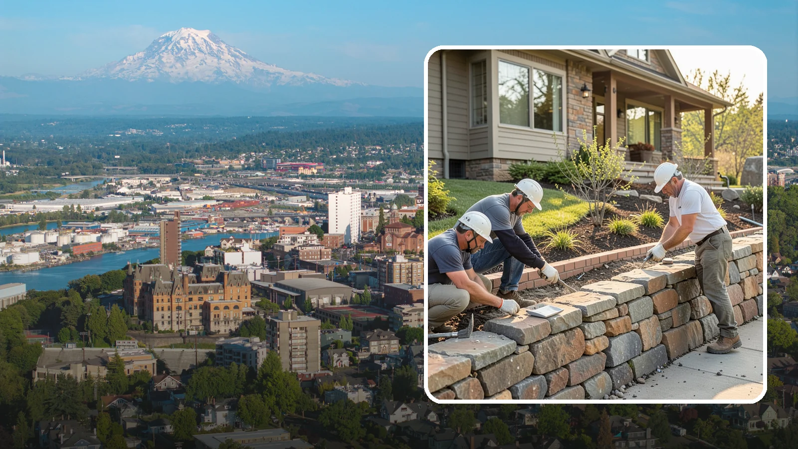 Stone Wall Construction in Tacoma, Pierce County, WA - Handcrafted stone walls, freestanding or retaining, that add permanence and beauty to your landscape.