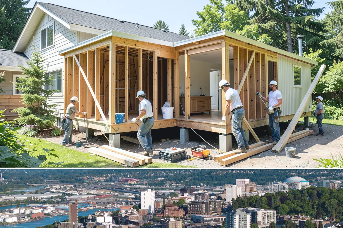 Stone Wall Construction in Tacoma, Pierce County, WA - We build stone walls in the drier months so mortar and footings set without rain disruption.