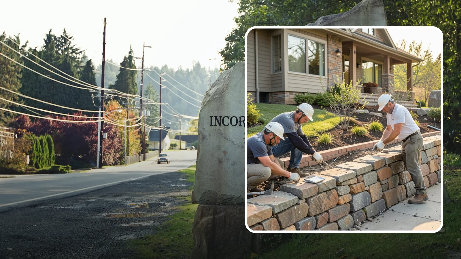 Stone Wall Construction in Wilkeson, Pierce County, WA - Handcrafted stone walls, freestanding or retaining, that add permanence and beauty to your landscape.
