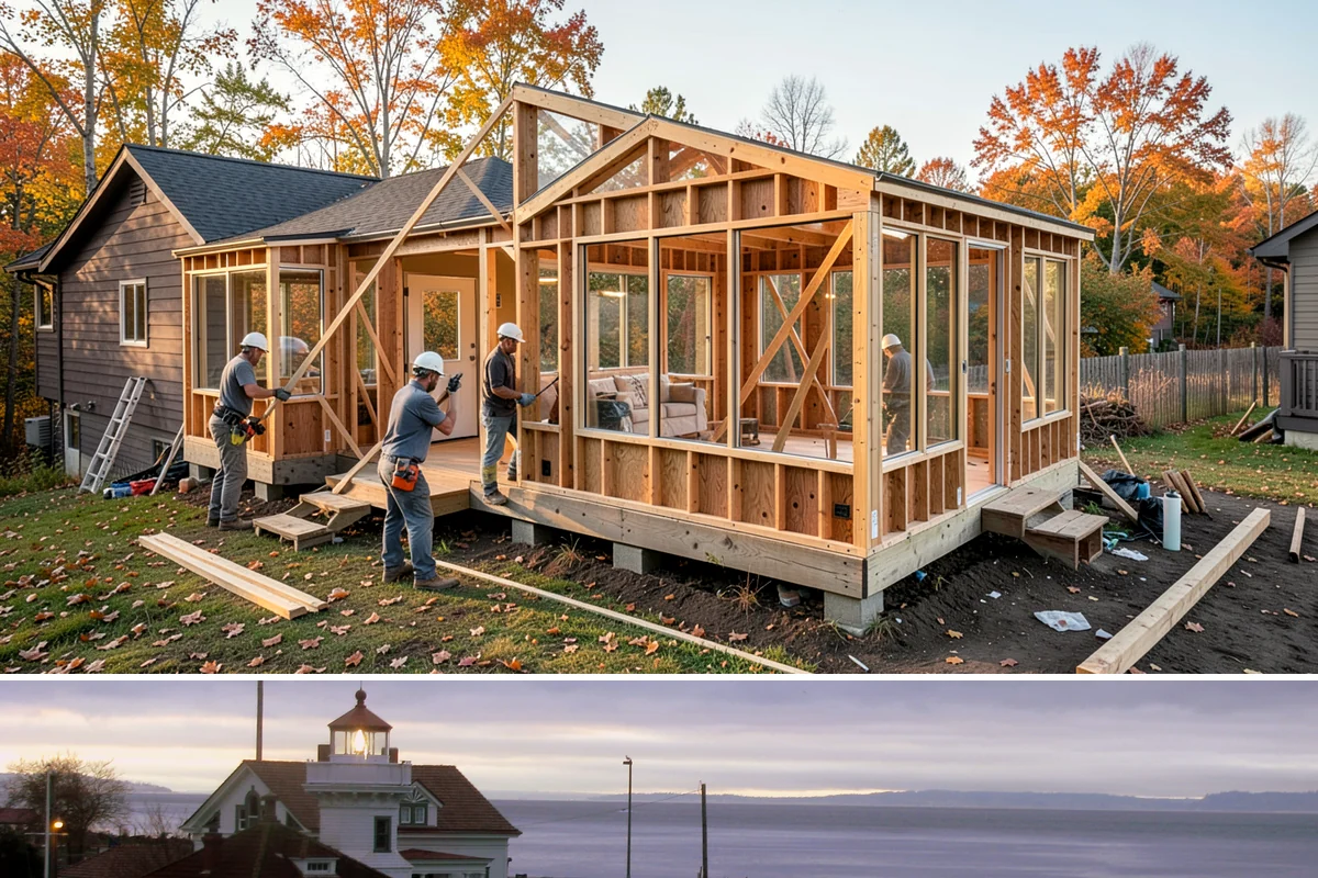 Storage Building Construction in Mukilteo, Snohomish County, WA - Slab pours and shell work are scheduled for dry weather, making summer the best time to build.