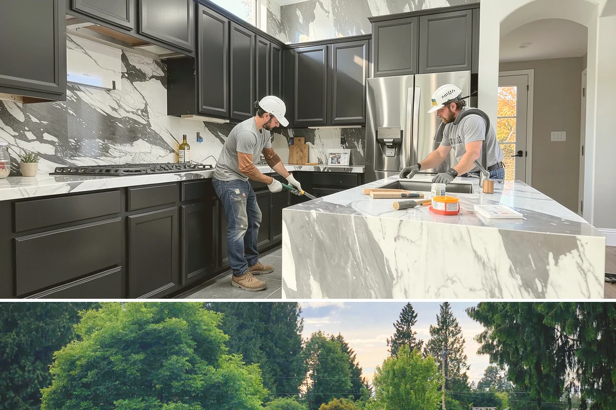 Storefront Construction in Bonney Lake, Pierce County, WA - We schedule storefront glazing and sealing for dry weather to ensure clean, weather-tight installations.