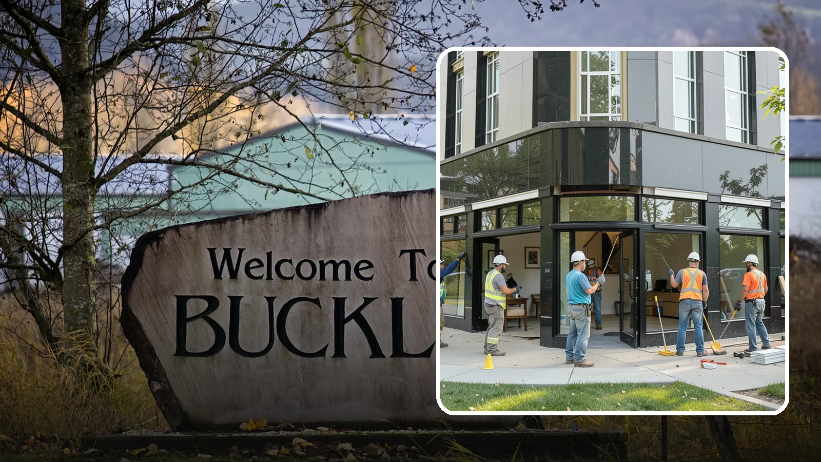 Storefront Construction in Buckley, Pierce County, WA - Design and construction of commercial storefronts, entrances, and glazing systems.