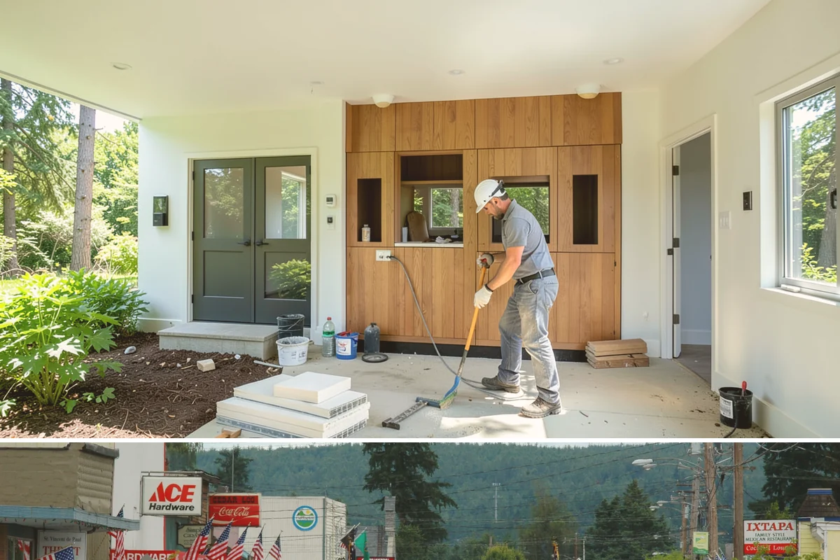 Storefront Construction in Carnation, King County, WA - We schedule storefront glazing and sealing for dry weather to ensure clean, weather-tight installations.
