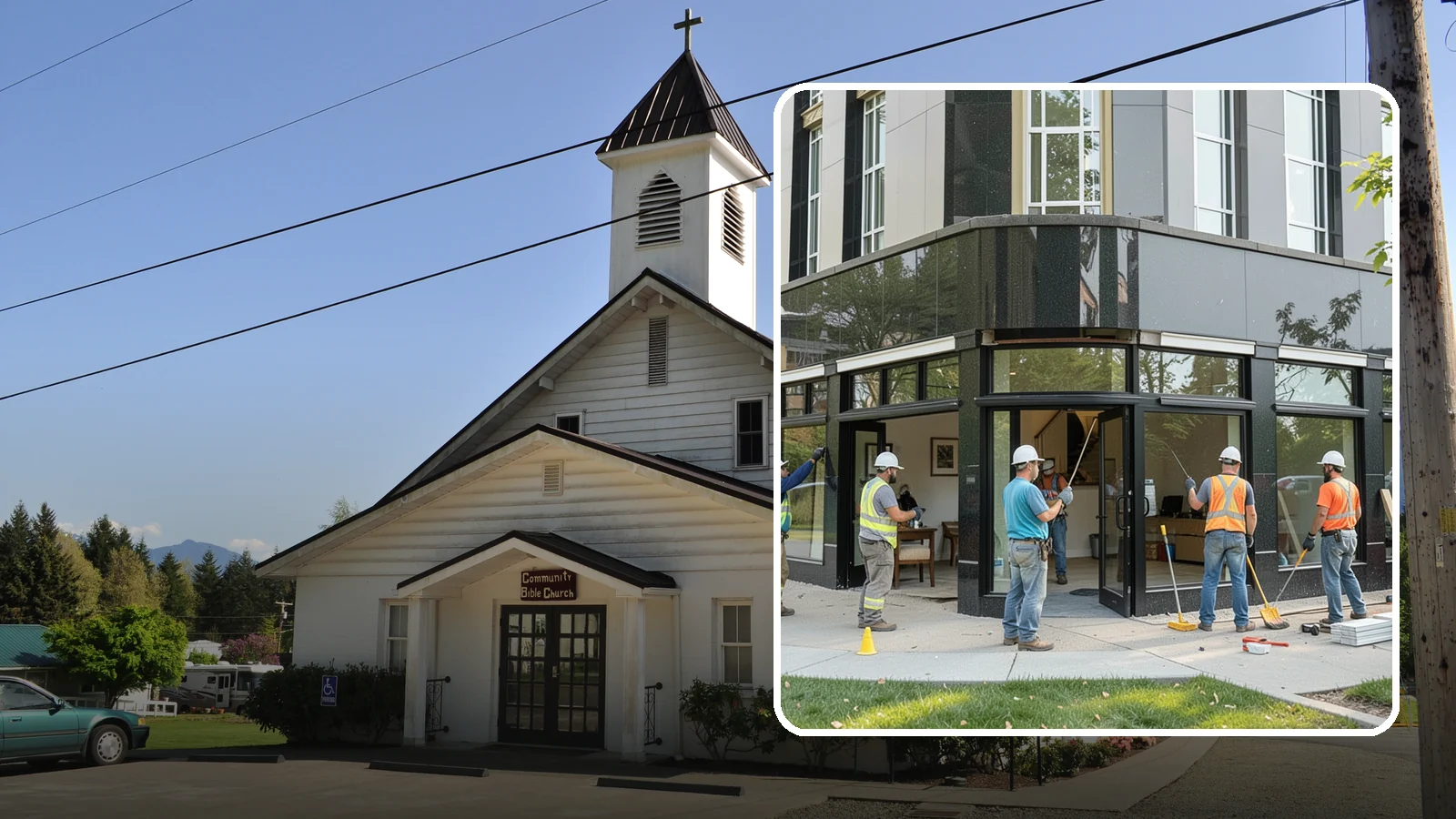 Storefront Construction in Concrete, Skagit County, WA - Design and construction of commercial storefronts, entrances, and glazing systems.