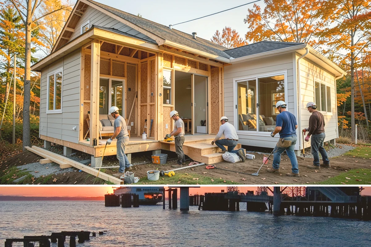 Storefront Construction in Edmonds, Snohomish County, WA - We schedule storefront glazing and sealing for dry weather to ensure clean, weather-tight installations.