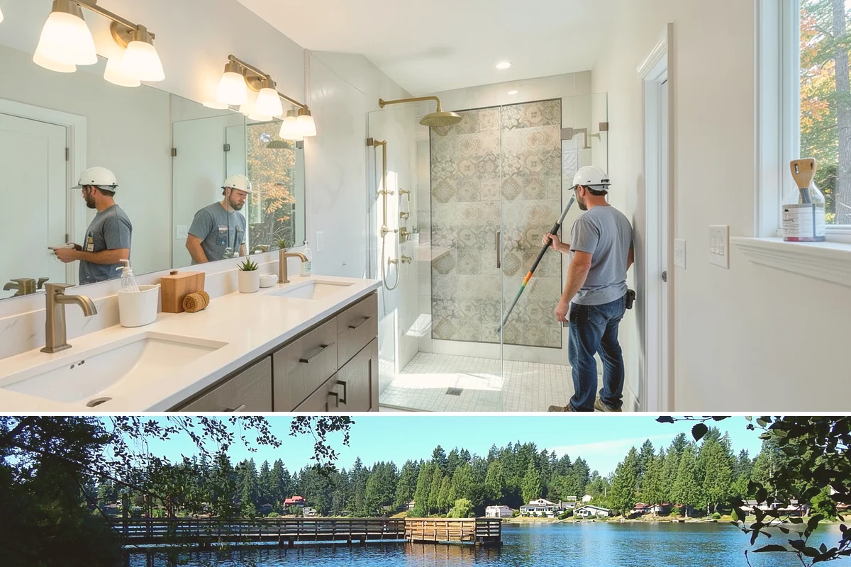 Storefront Construction in Federal Way, King County, WA - We schedule storefront glazing and sealing for dry weather to ensure clean, weather-tight installations.