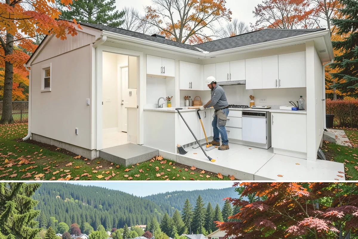 Storefront Construction in Index, Snohomish County, WA - We schedule storefront glazing and sealing for dry weather to ensure clean, weather-tight installations.