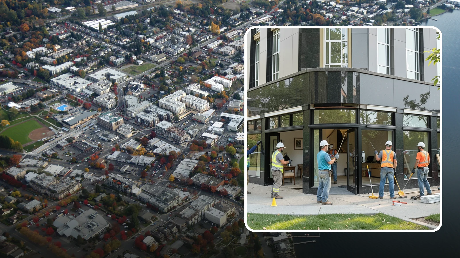 Storefront Construction in Kirkland, King County, WA - Design and construction of commercial storefronts, entrances, and glazing systems.