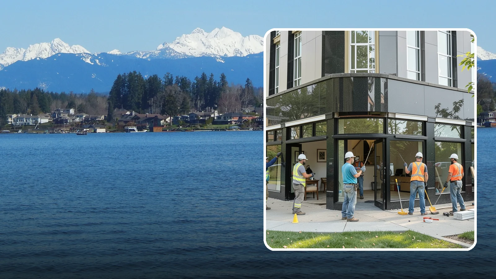 Storefront Construction in Lake Stevens, Snohomish County, WA - Design and construction of commercial storefronts, entrances, and glazing systems.