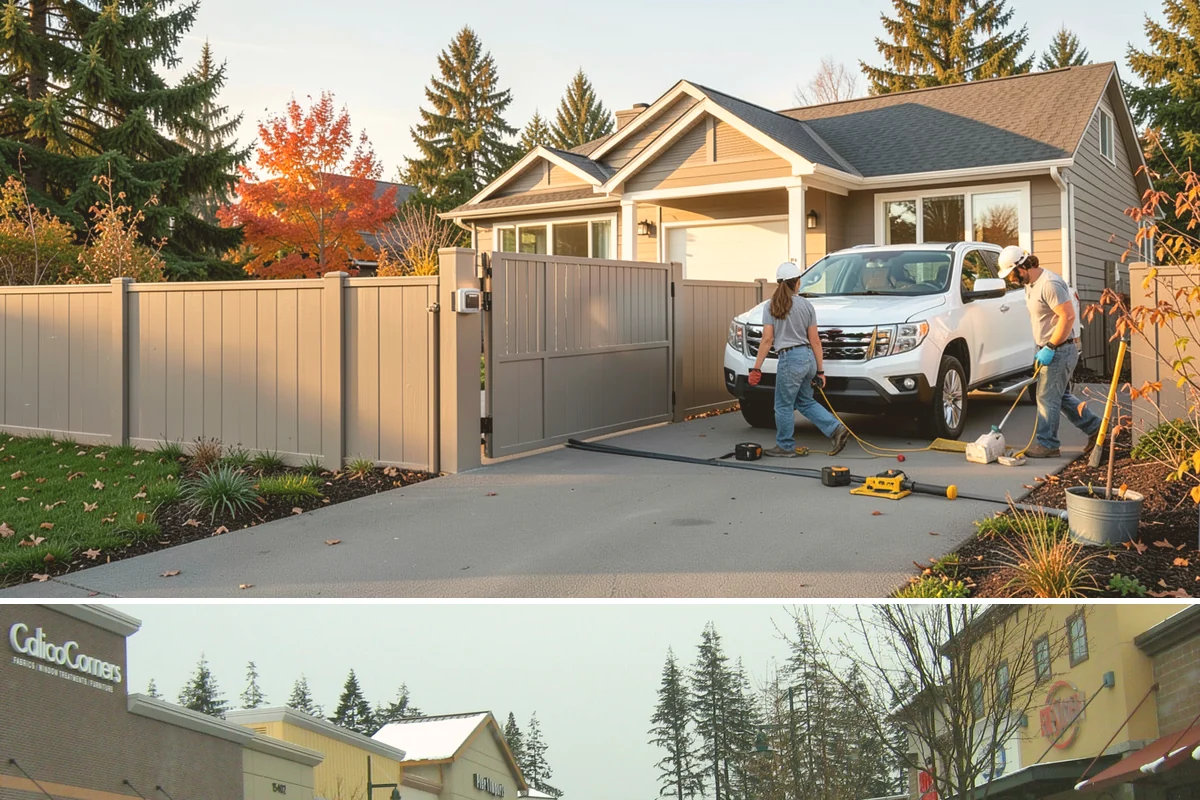Storefront Construction in Mill Creek, Snohomish County, WA - We schedule storefront glazing and sealing for dry weather to ensure clean, weather-tight installations.