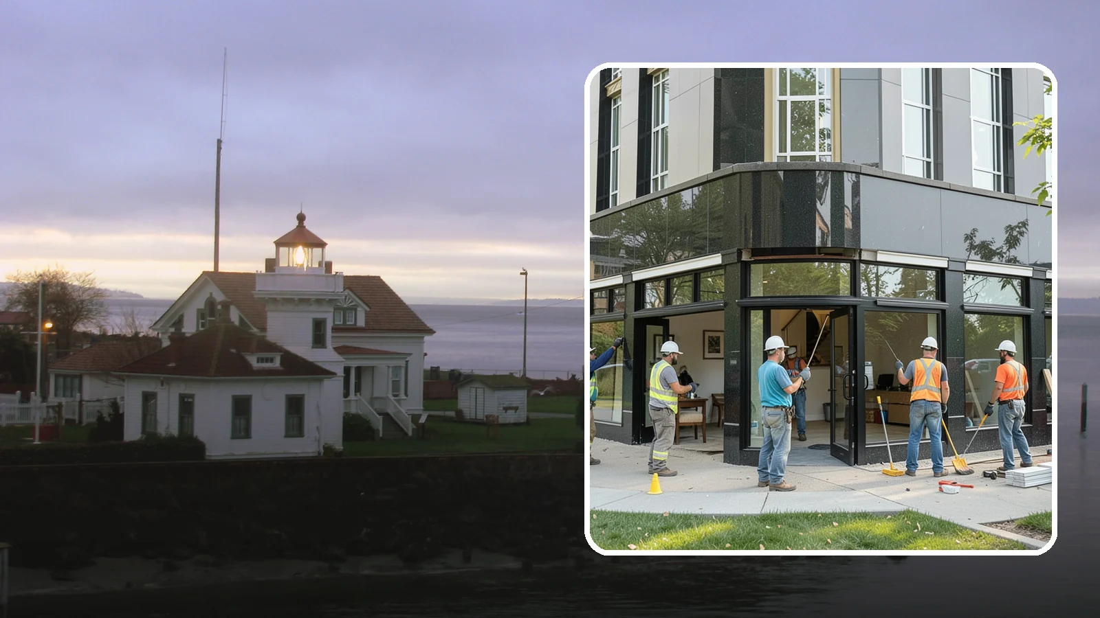 Storefront Construction in Mukilteo, Snohomish County, WA - Design and construction of commercial storefronts, entrances, and glazing systems.