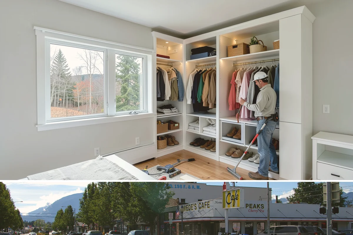 Storefront Construction in North Bend, King County, WA - We schedule storefront glazing and sealing for dry weather to ensure clean, weather-tight installations.