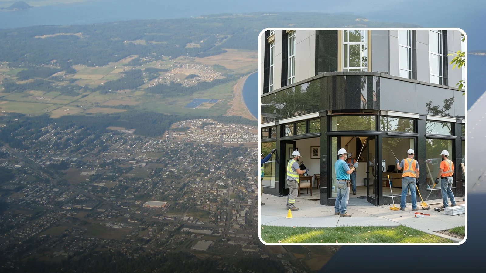 Storefront Construction in Oak Harbor, Island County, WA - Design and construction of commercial storefronts, entrances, and glazing systems.