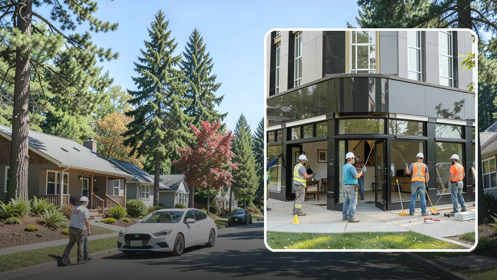 Storefront Construction in Orting, Pierce County, WA - Design and construction of commercial storefronts, entrances, and glazing systems.