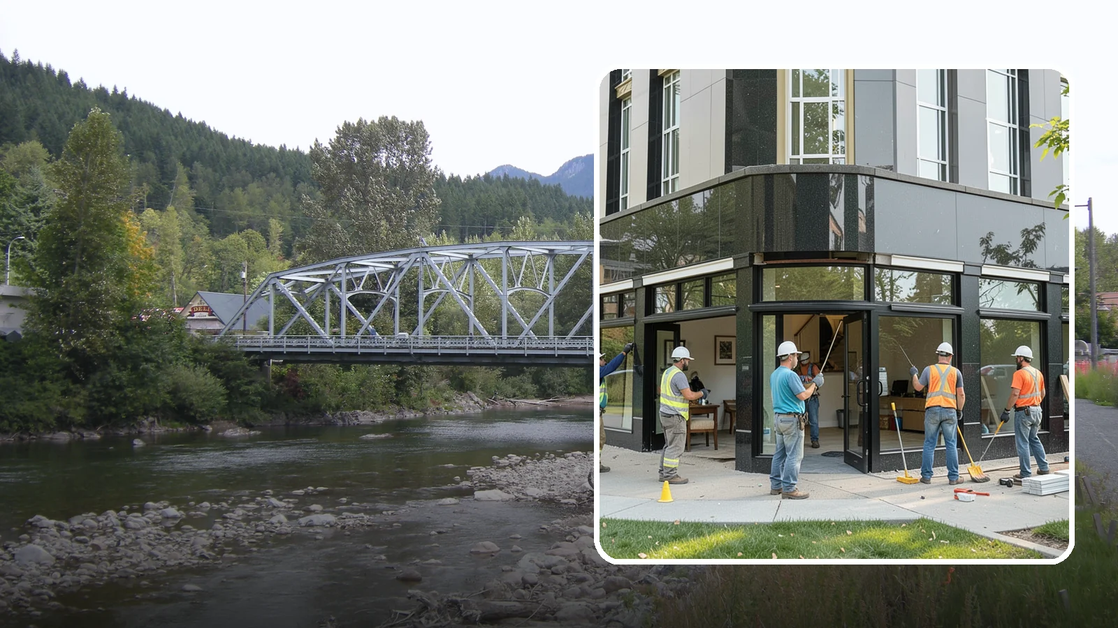 Storefront Construction in Skykomish, King County, WA - Design and construction of commercial storefronts, entrances, and glazing systems.