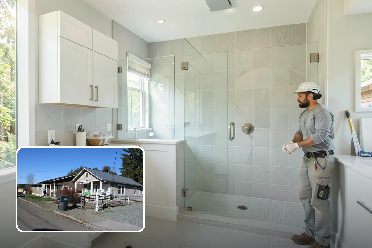 Storefront Construction in South Prairie, Pierce County, WA - Weather-tight glazing suited to PNW conditions