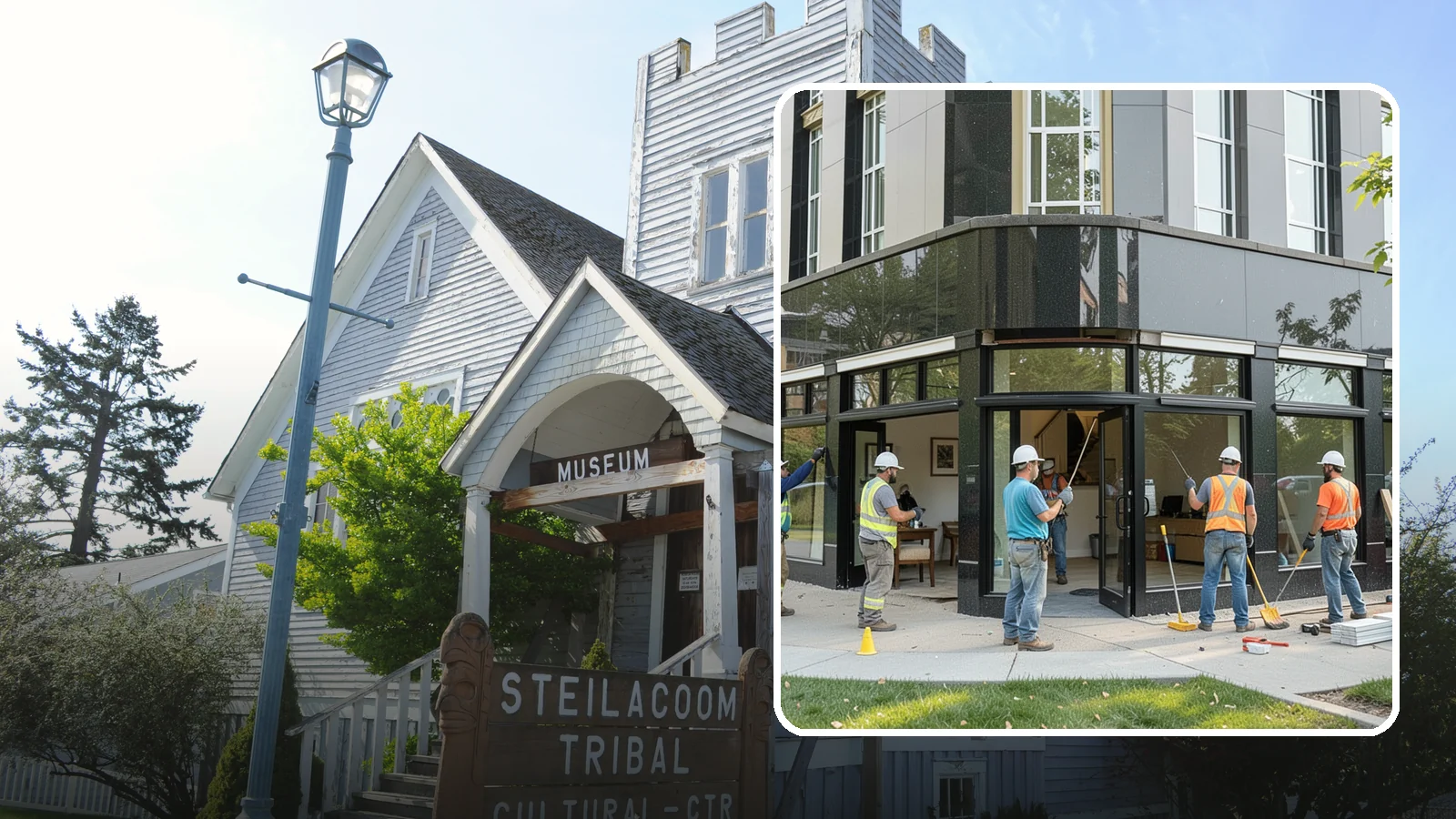 Storefront Construction in Steilacoom, Pierce County, WA - Design and construction of commercial storefronts, entrances, and glazing systems.