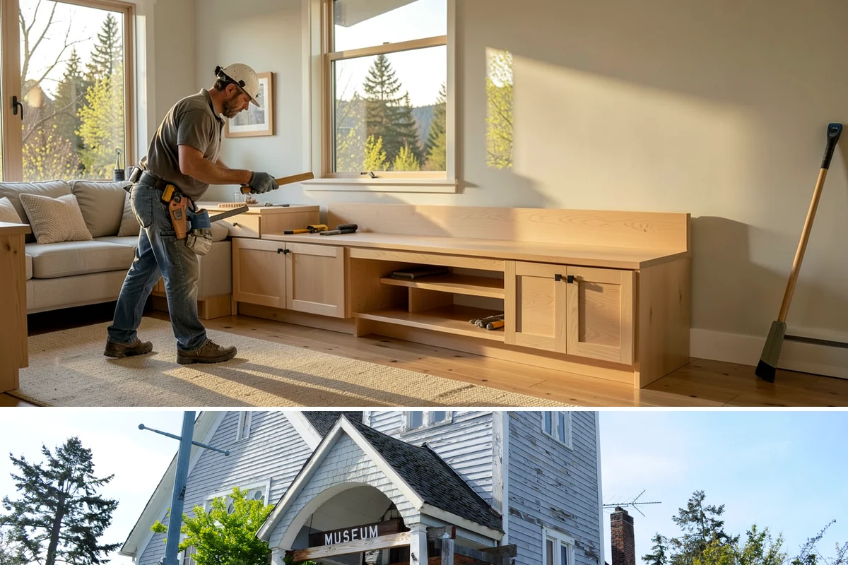 Storefront Construction in Steilacoom, Pierce County, WA - We schedule storefront glazing and sealing for dry weather to ensure clean, weather-tight installations.