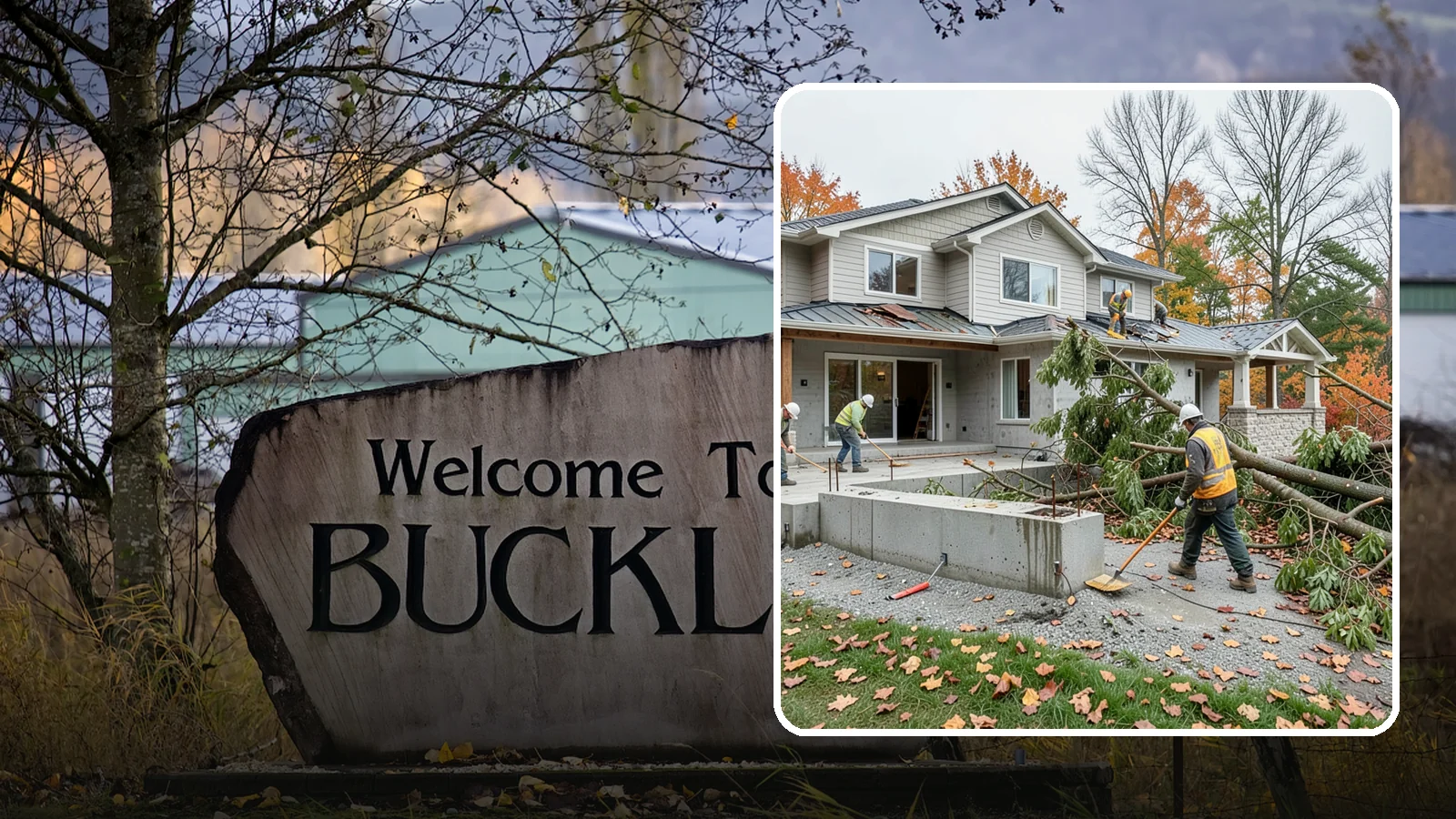 Storm Damage Repair in Buckley, Pierce County, WA - Fast storm damage repair for the wind, rain, and fallen-tree harm PNW storms bring.