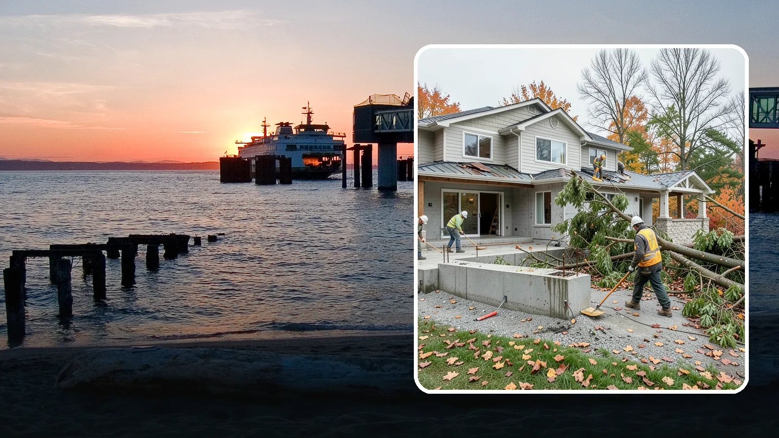 Storm Damage Repair in Edmonds, Snohomish County, WA - Fast storm damage repair for the wind, rain, and fallen-tree harm PNW storms bring.