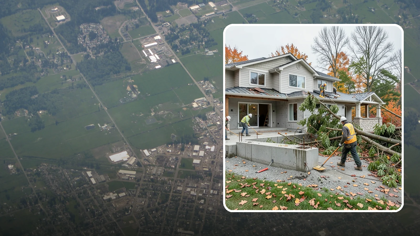 Storm Damage Repair in Enumclaw, King County, WA - Fast storm damage repair for the wind, rain, and fallen-tree harm PNW storms bring.