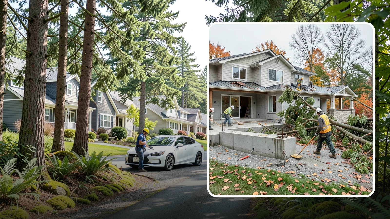 Storm Damage Repair in Normandy Park, King County, WA - Fast storm damage repair for the wind, rain, and fallen-tree harm PNW storms bring.