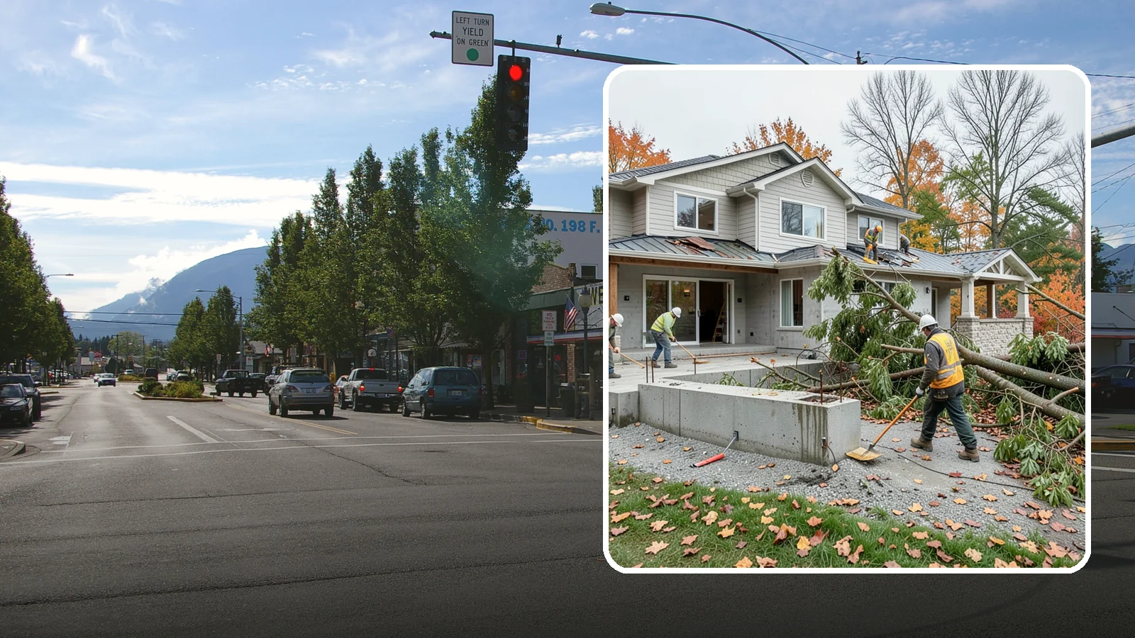 Storm Damage Repair in North Bend, King County, WA - Fast storm damage repair for the wind, rain, and fallen-tree harm PNW storms bring.