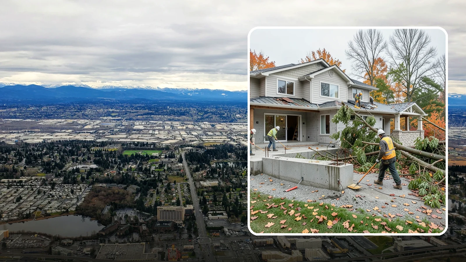 Storm Damage Repair in SeaTac, King County, WA - Fast storm damage repair for the wind, rain, and fallen-tree harm PNW storms bring.