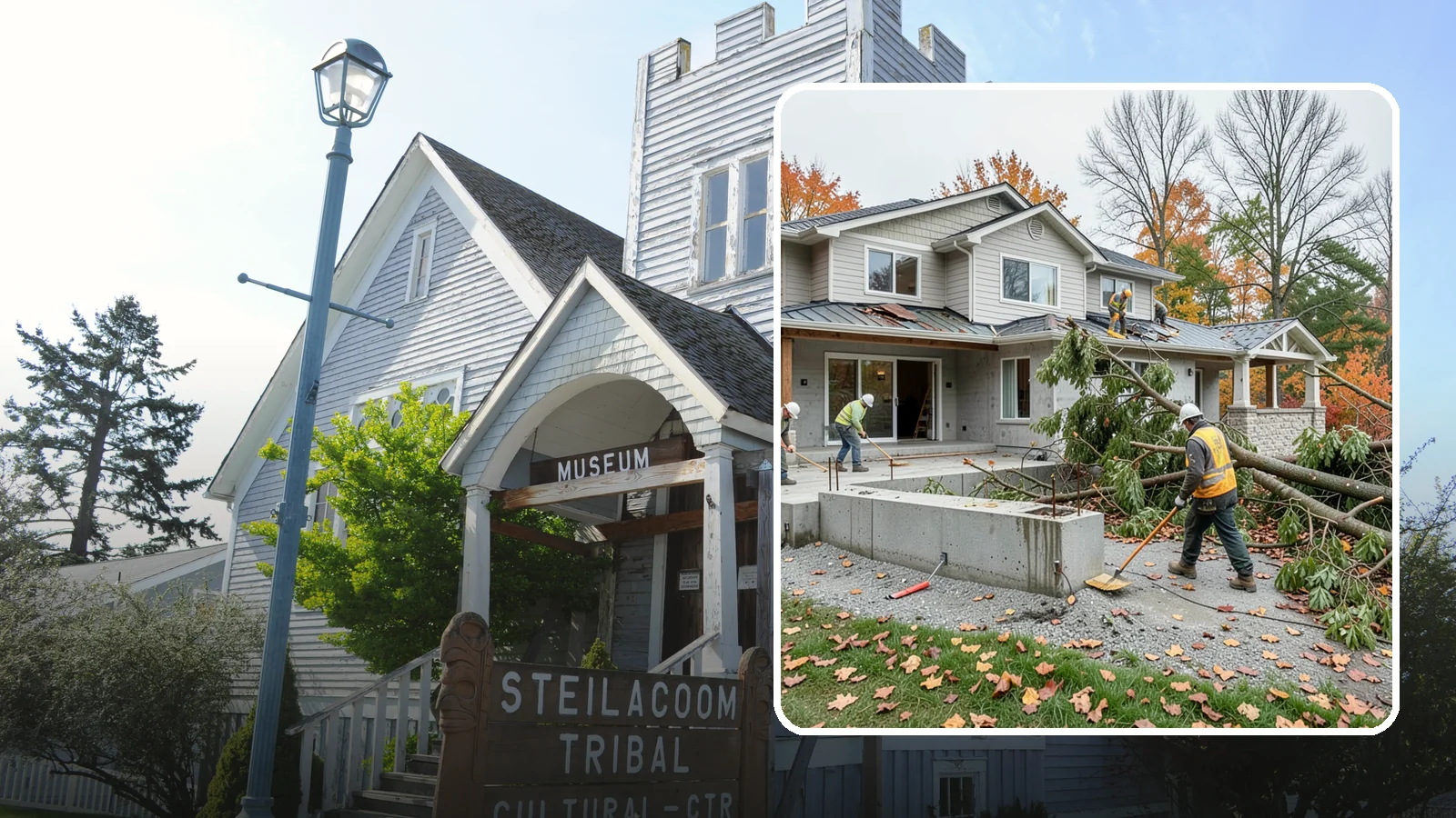 Storm Damage Repair in Steilacoom, Pierce County, WA - Fast storm damage repair for the wind, rain, and fallen-tree harm PNW storms bring.