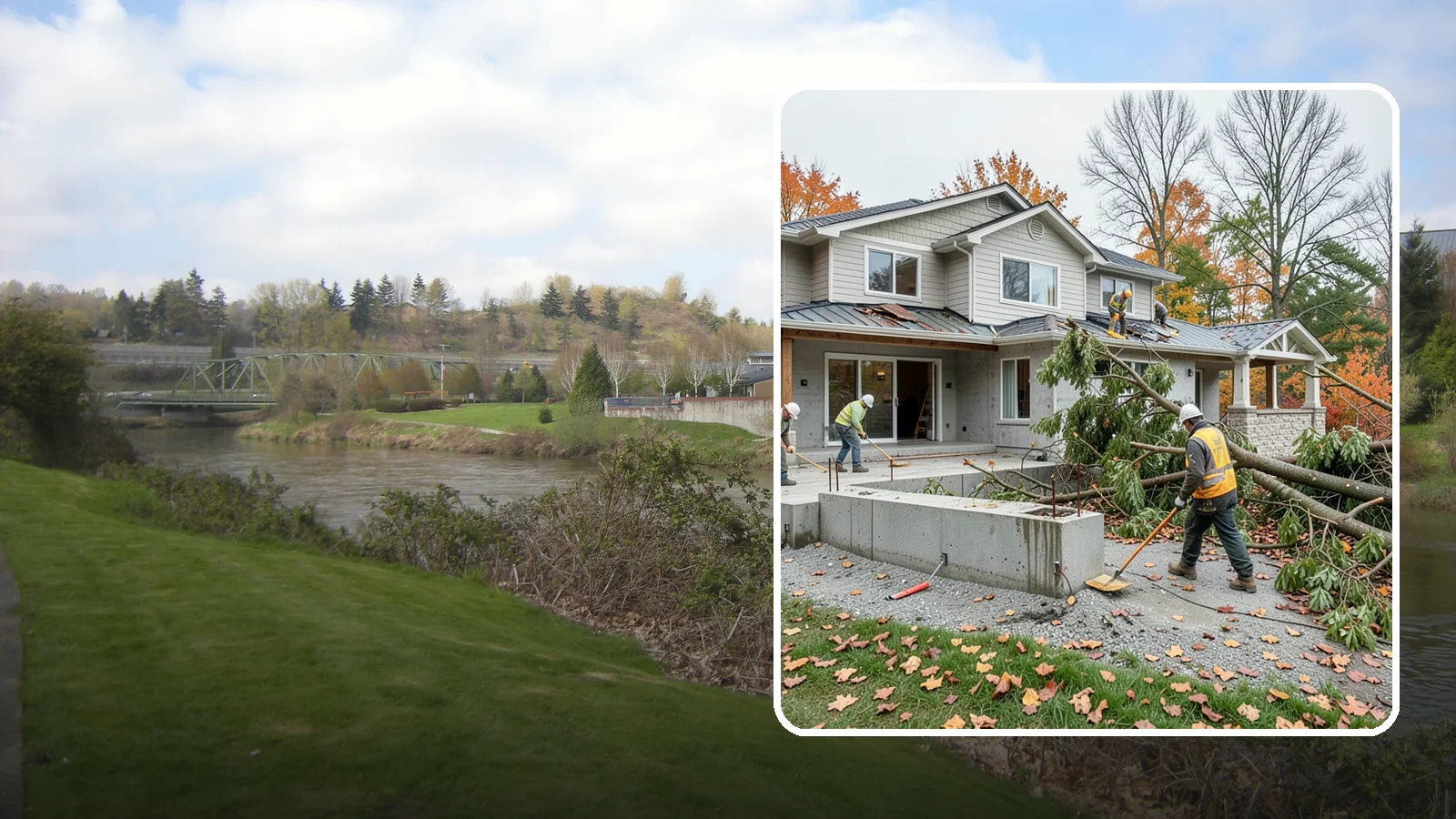 Storm Damage Repair in Tukwila, King County, WA - Fast storm damage repair for the wind, rain, and fallen-tree harm PNW storms bring.