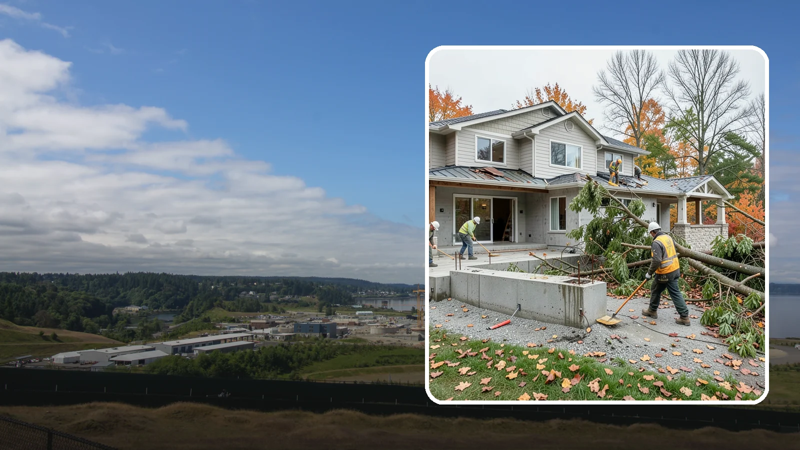 Storm Damage Repair in University Place, Pierce County, WA - Fast storm damage repair for the wind, rain, and fallen-tree harm PNW storms bring.