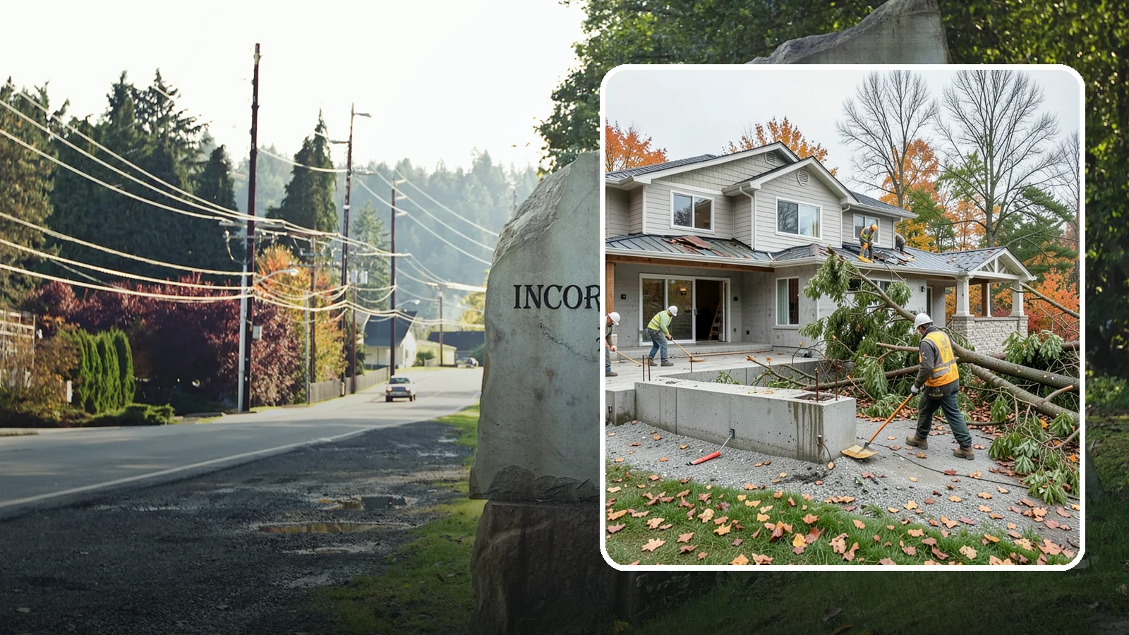 Storm Damage Repair in Wilkeson, Pierce County, WA - Fast storm damage repair for the wind, rain, and fallen-tree harm PNW storms bring.