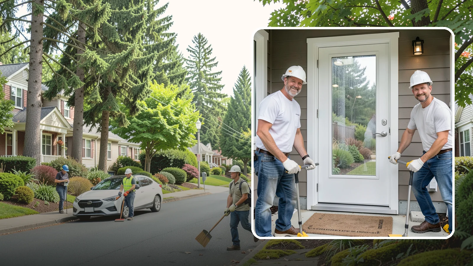 Storm Door Installation in Beaux Arts Village, King County, WA - A storm door that shields your entry from Northwest wind and rain while adding ventilation and light.