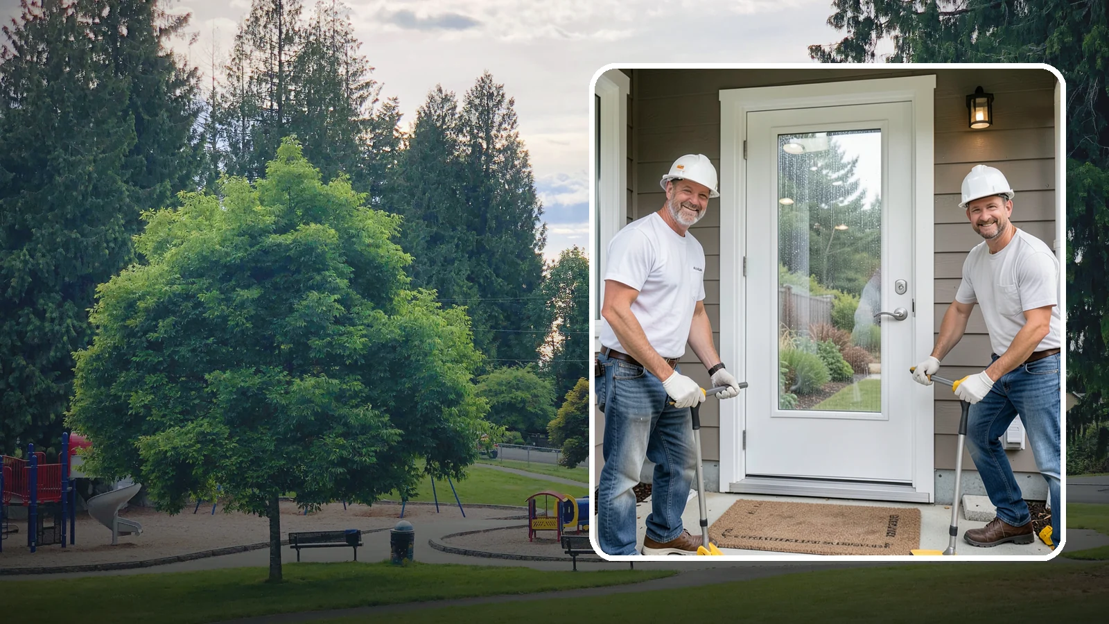 Storm Door Installation in Bonney Lake, Pierce County, WA - A storm door that shields your entry from Northwest wind and rain while adding ventilation and light.