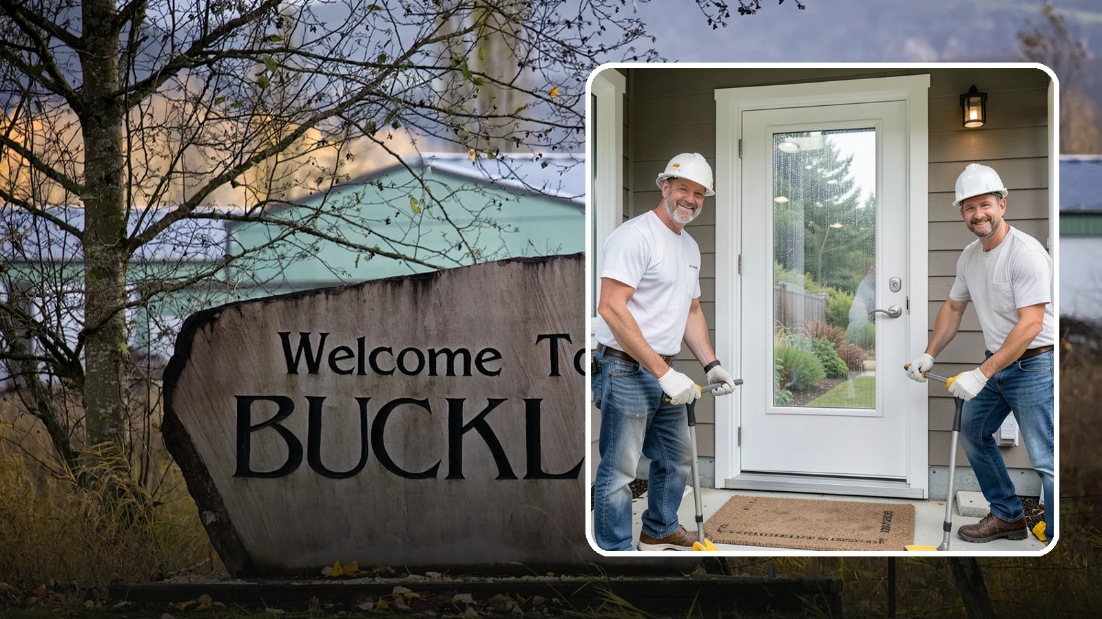 Storm Door Installation in Buckley, Pierce County, WA - A storm door that shields your entry from Northwest wind and rain while adding ventilation and light.