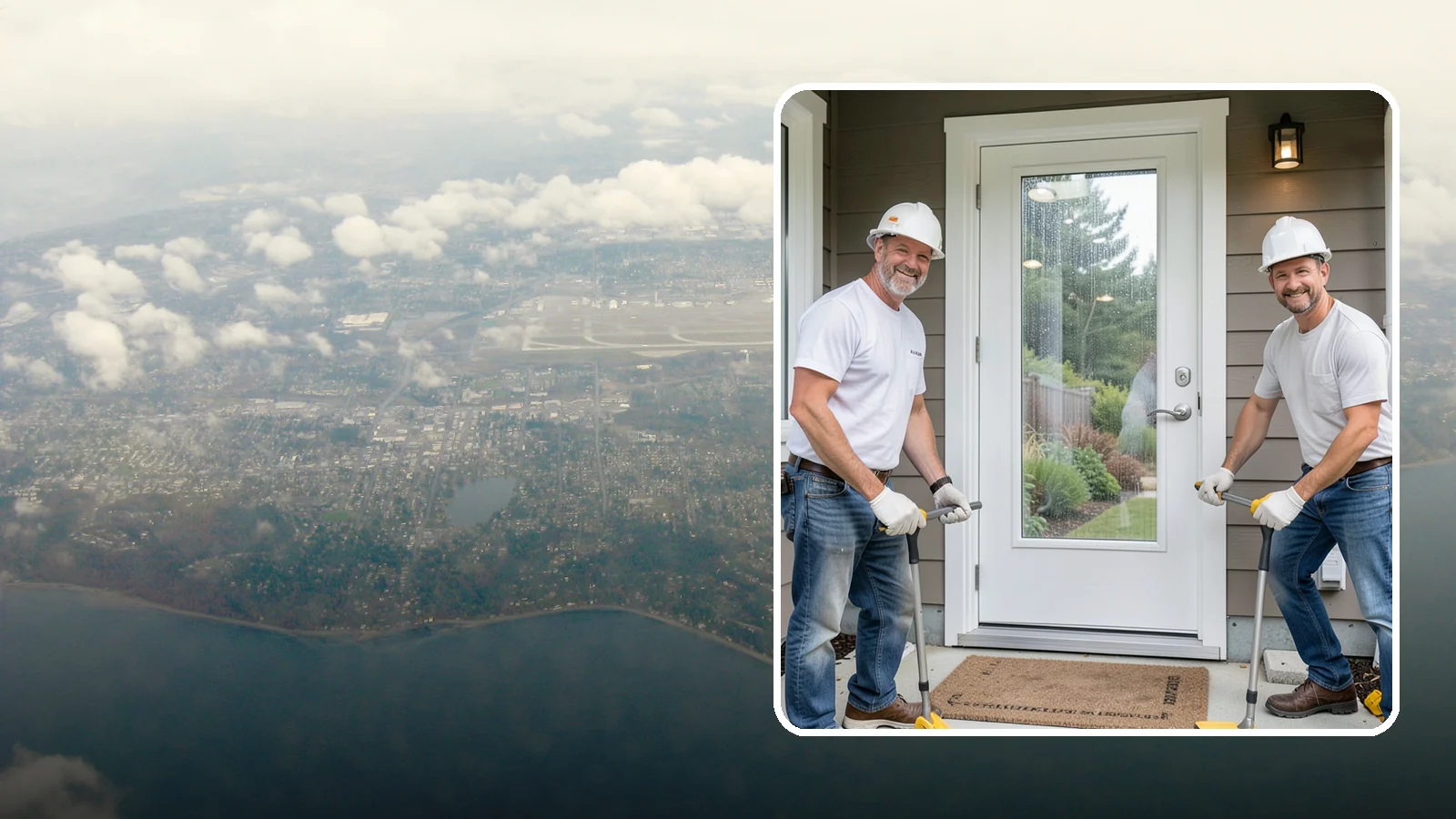 Storm Door Installation in Burien, King County, WA - A storm door that shields your entry from Northwest wind and rain while adding ventilation and light.